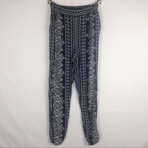 Forever 21 blue high waisted linen pants